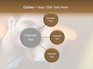 Talking Businessman Business PowerPoint Template