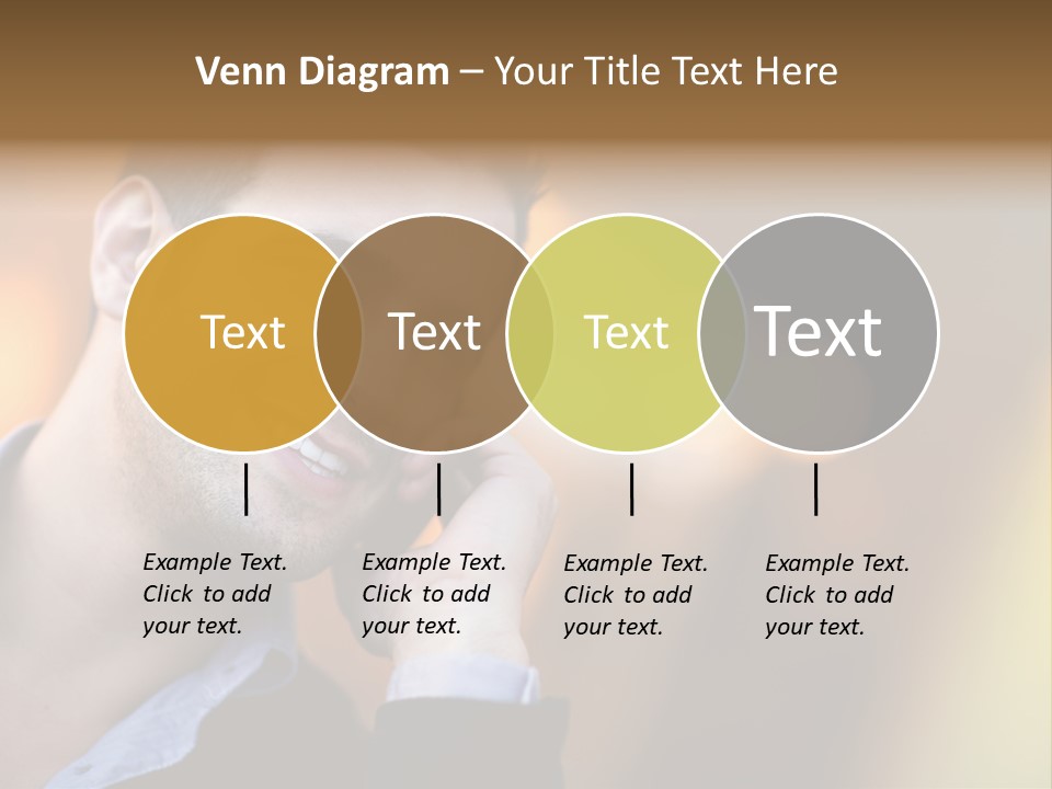 Talking Businessman Business PowerPoint Template