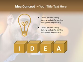 Talking Businessman Business PowerPoint Template