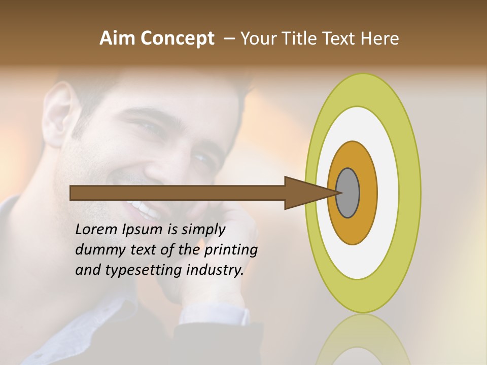 Talking Businessman Business PowerPoint Template