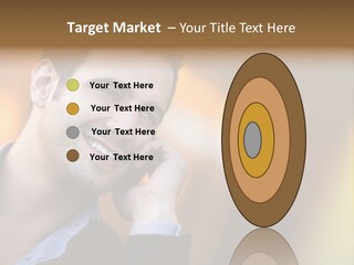 Talking Businessman Business PowerPoint Template