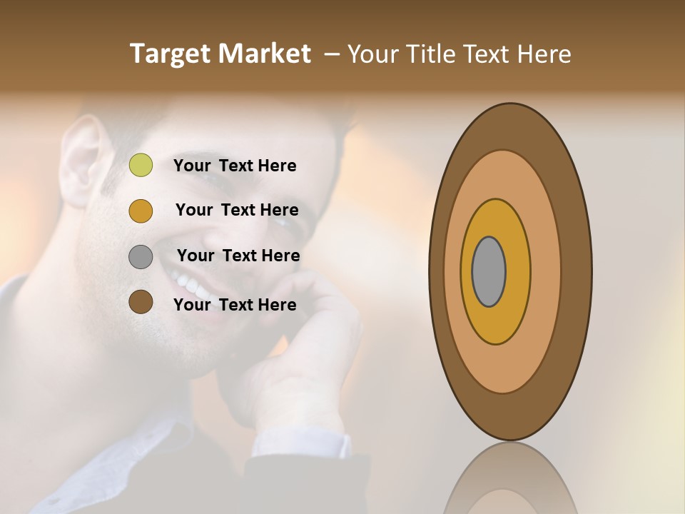 Talking Businessman Business PowerPoint Template