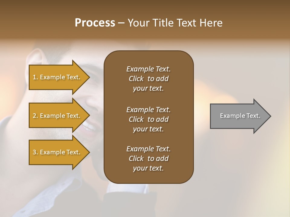 Talking Businessman Business PowerPoint Template
