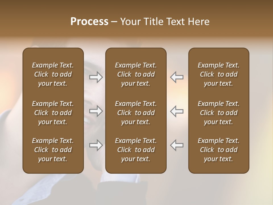 Talking Businessman Business PowerPoint Template