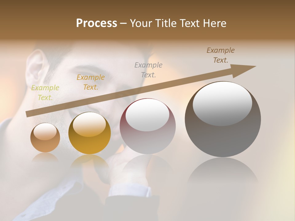 Talking Businessman Business PowerPoint Template