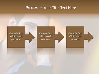 Talking Businessman Business PowerPoint Template