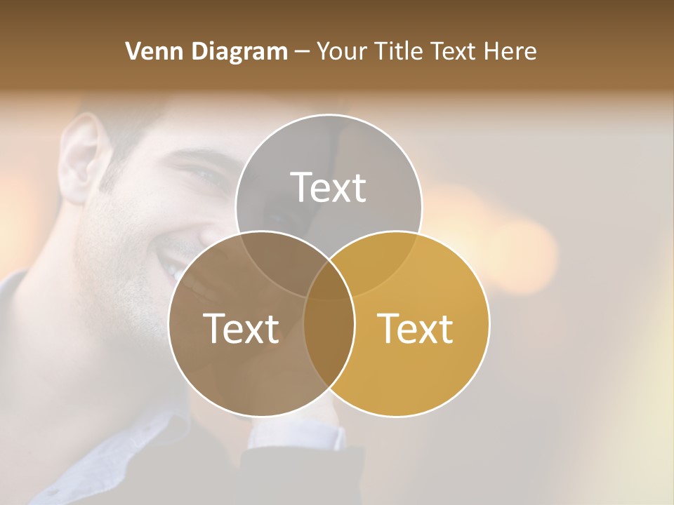 Talking Businessman Business PowerPoint Template