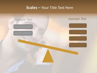Talking Businessman Business PowerPoint Template