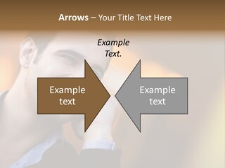 Talking Businessman Business PowerPoint Template