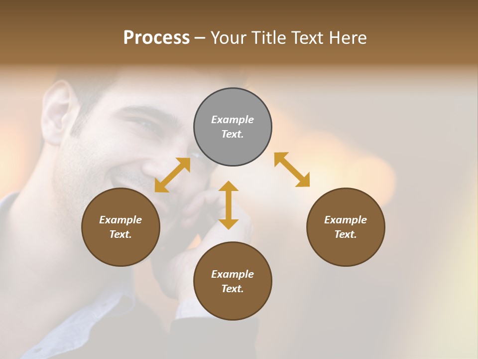 Talking Businessman Business PowerPoint Template