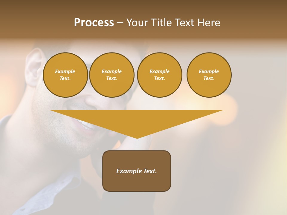 Talking Businessman Business PowerPoint Template