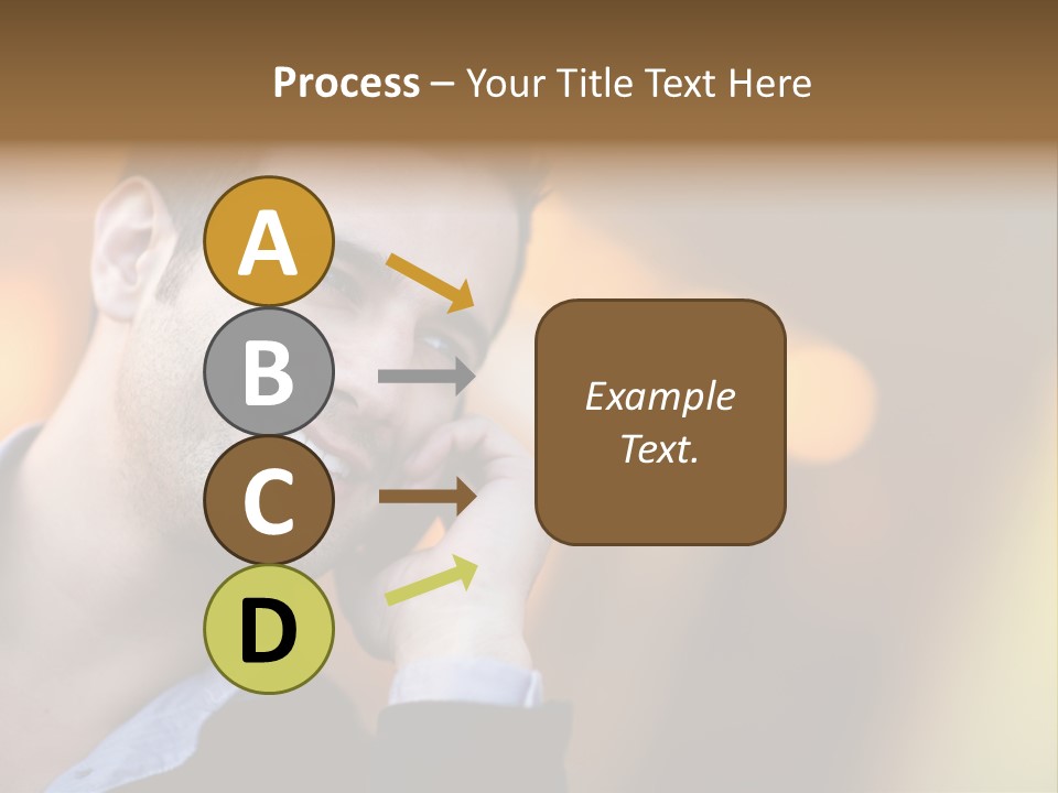 Talking Businessman Business PowerPoint Template