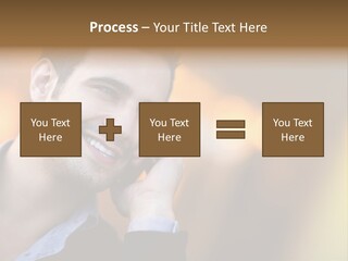 Talking Businessman Business PowerPoint Template