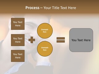 Talking Businessman Business PowerPoint Template