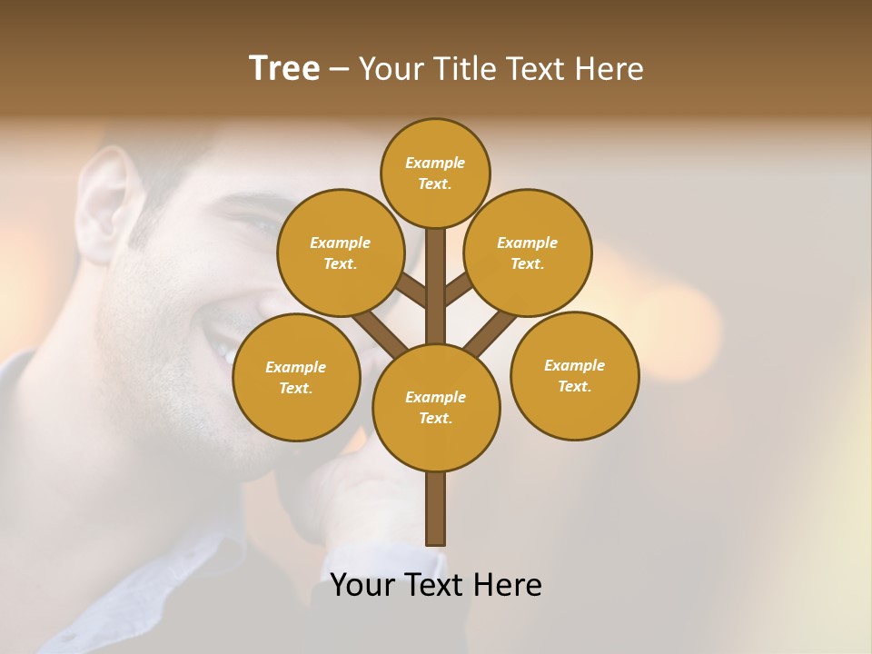 Talking Businessman Business PowerPoint Template