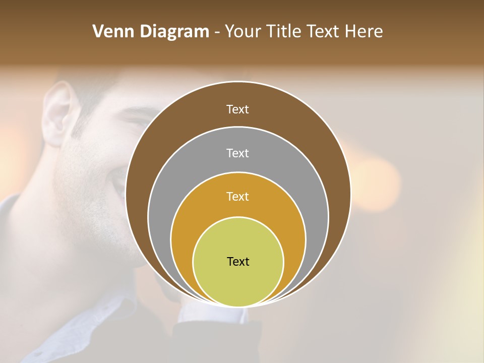 Talking Businessman Business PowerPoint Template