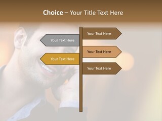 Talking Businessman Business PowerPoint Template