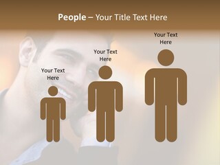 Talking Businessman Business PowerPoint Template