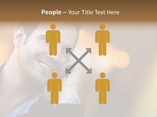 Talking Businessman Business PowerPoint Template