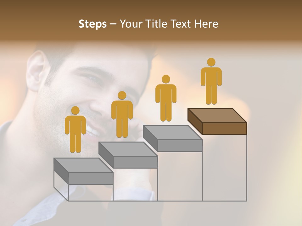 Talking Businessman Business PowerPoint Template