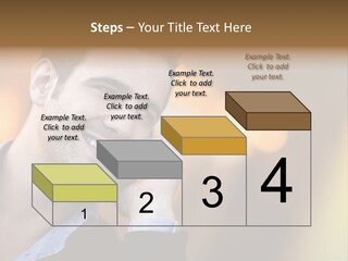 Talking Businessman Business PowerPoint Template