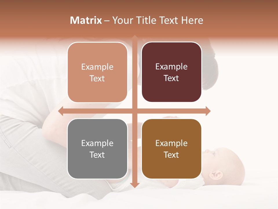 White Touch Girl PowerPoint Template