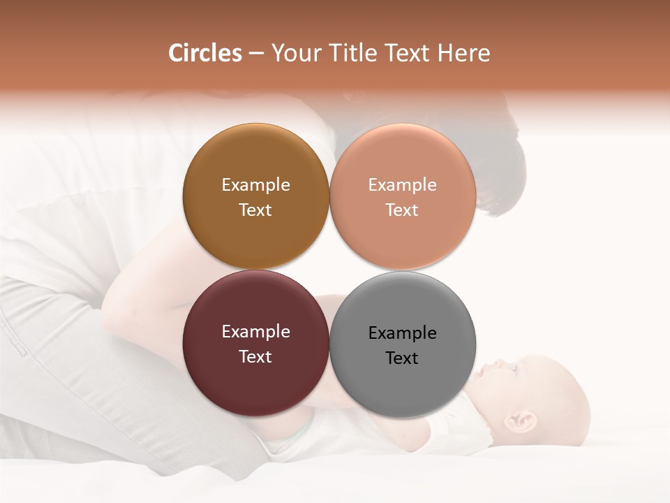 White Touch Girl PowerPoint Template