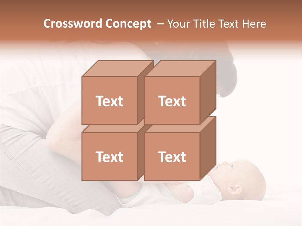 White Touch Girl PowerPoint Template