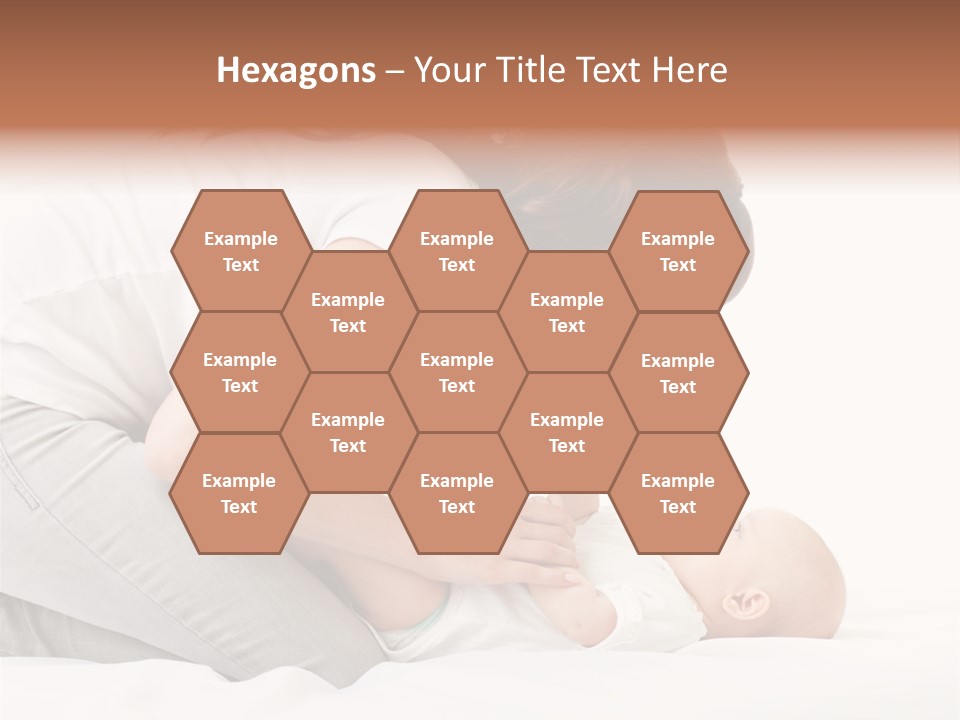 White Touch Girl PowerPoint Template