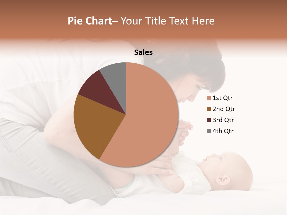 White Touch Girl PowerPoint Template