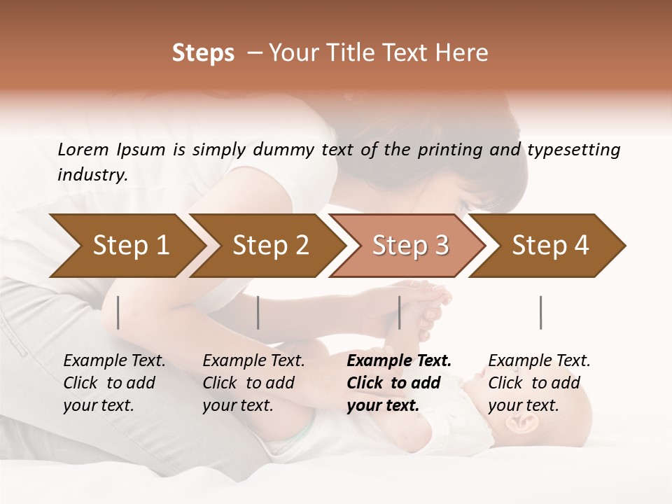 White Touch Girl PowerPoint Template