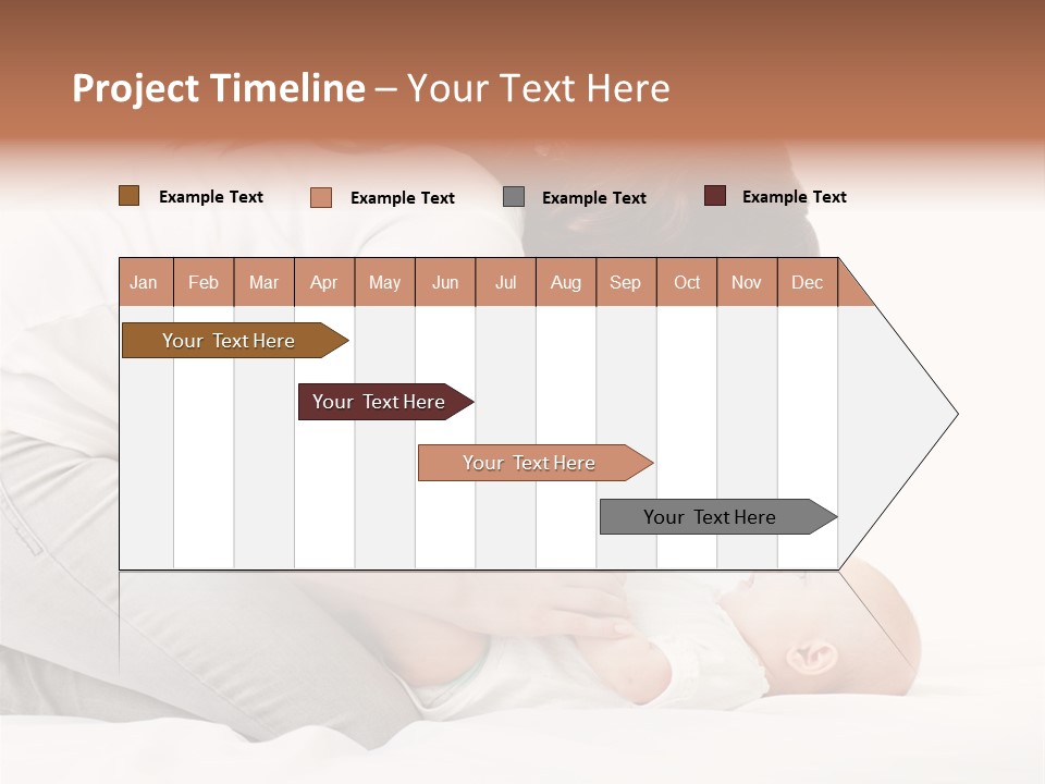 White Touch Girl PowerPoint Template