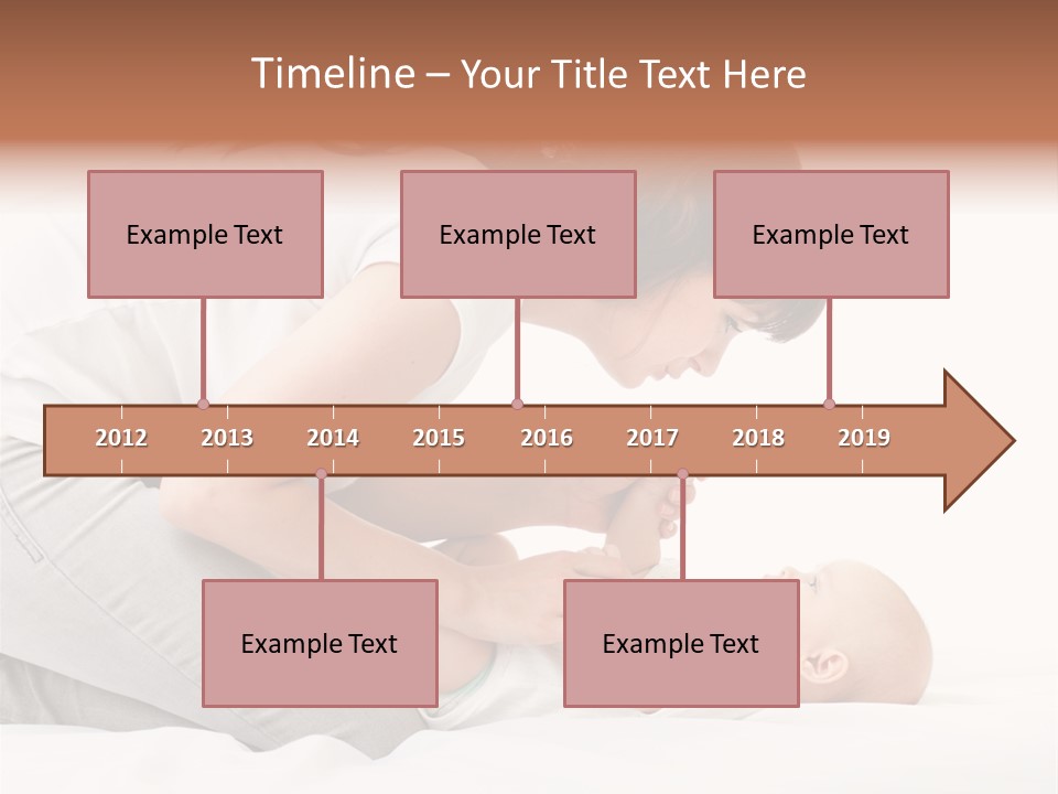 White Touch Girl PowerPoint Template