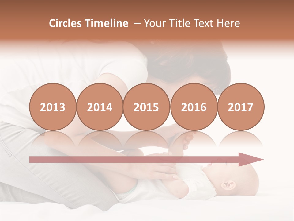 White Touch Girl PowerPoint Template