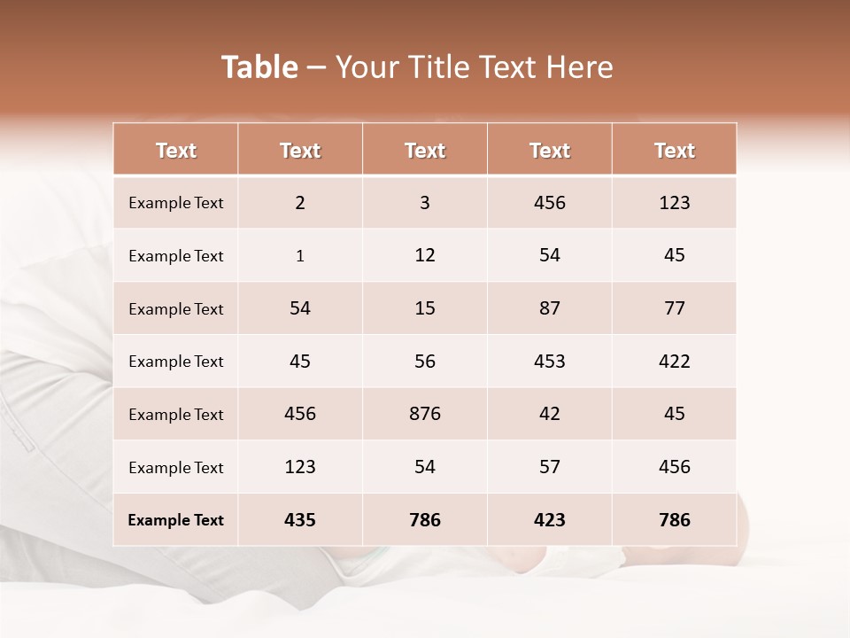 White Touch Girl PowerPoint Template