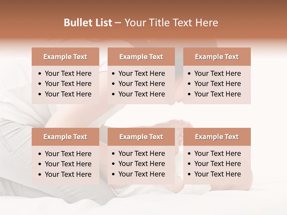 White Touch Girl PowerPoint Template