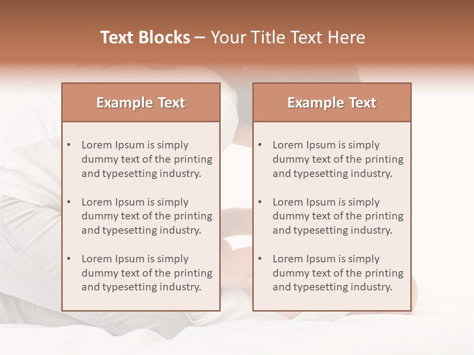 White Touch Girl PowerPoint Template