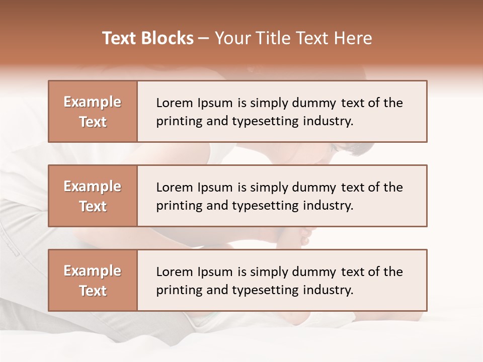 White Touch Girl PowerPoint Template