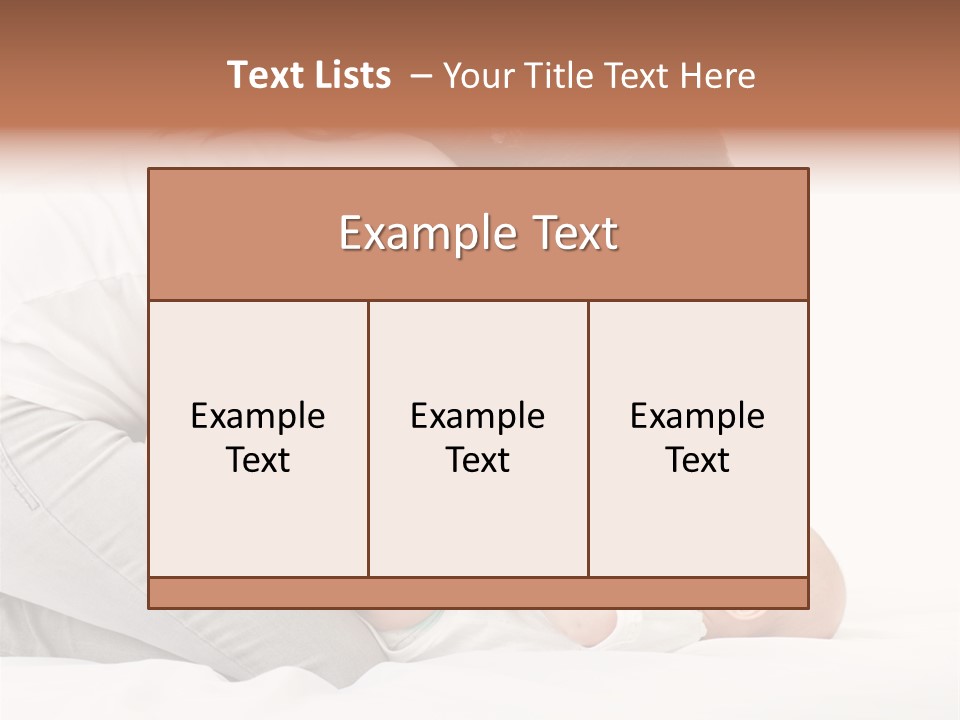 White Touch Girl PowerPoint Template