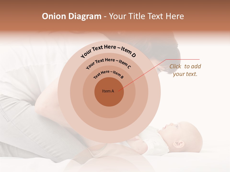 White Touch Girl PowerPoint Template