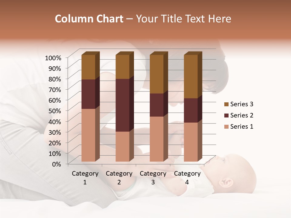 White Touch Girl PowerPoint Template