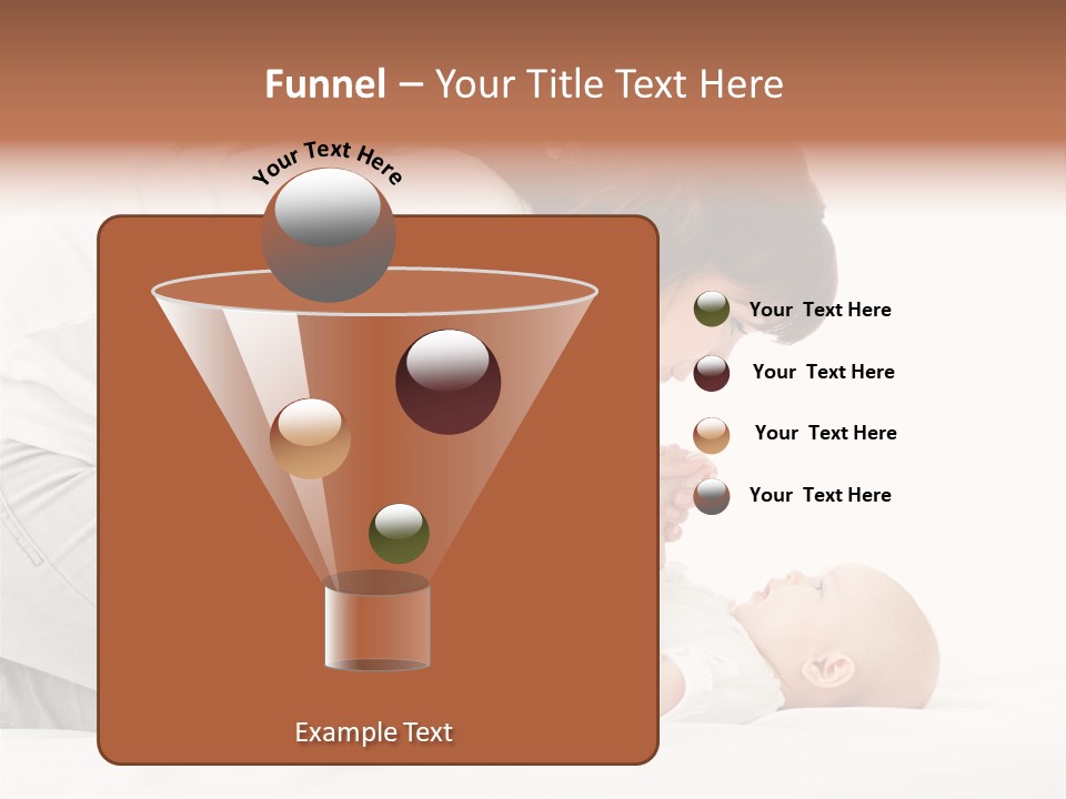 White Touch Girl PowerPoint Template