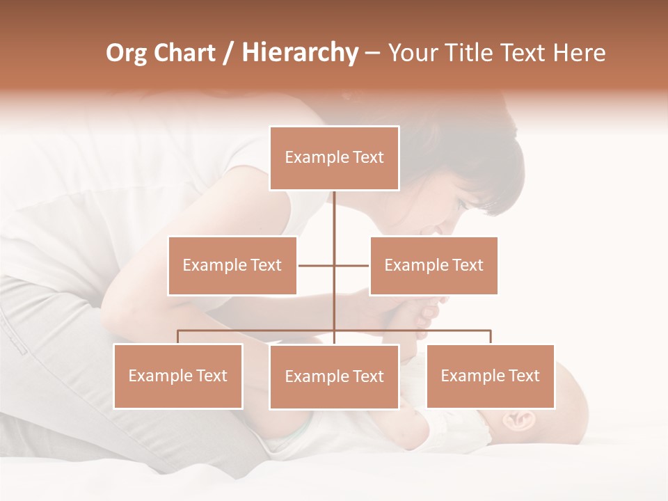 White Touch Girl PowerPoint Template