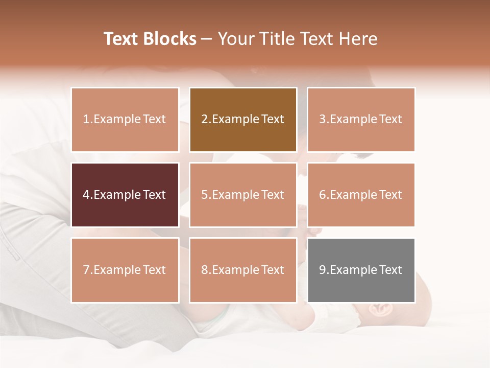 White Touch Girl PowerPoint Template