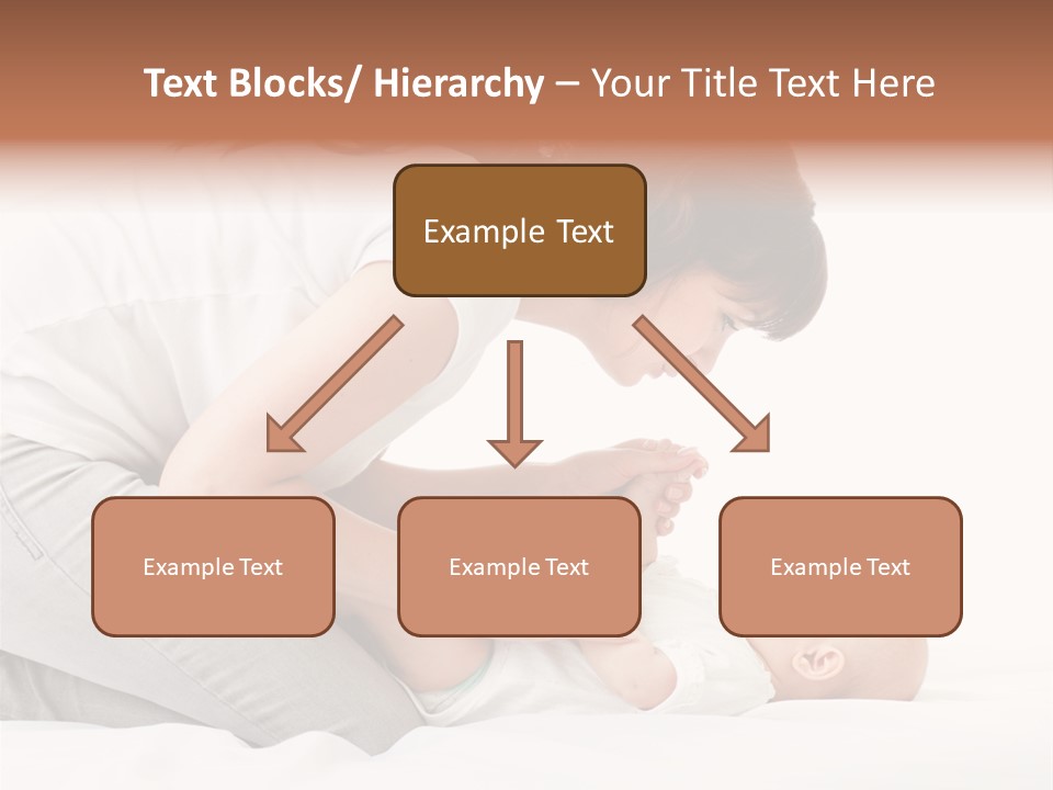 White Touch Girl PowerPoint Template