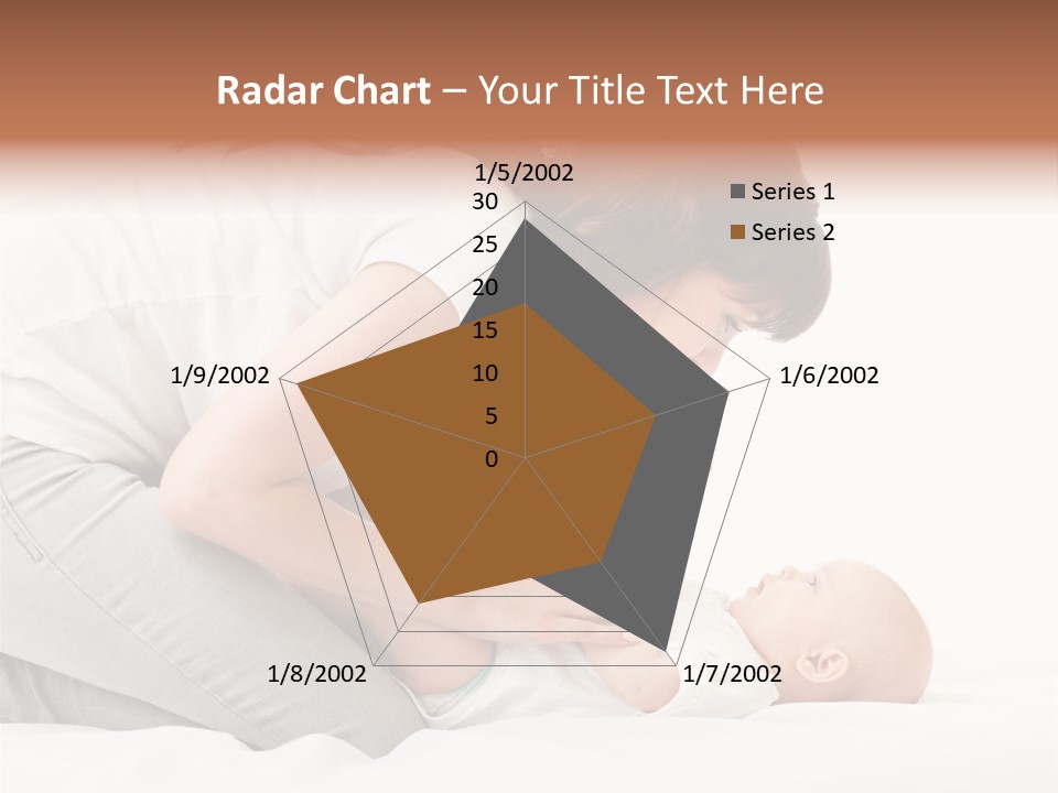 White Touch Girl PowerPoint Template