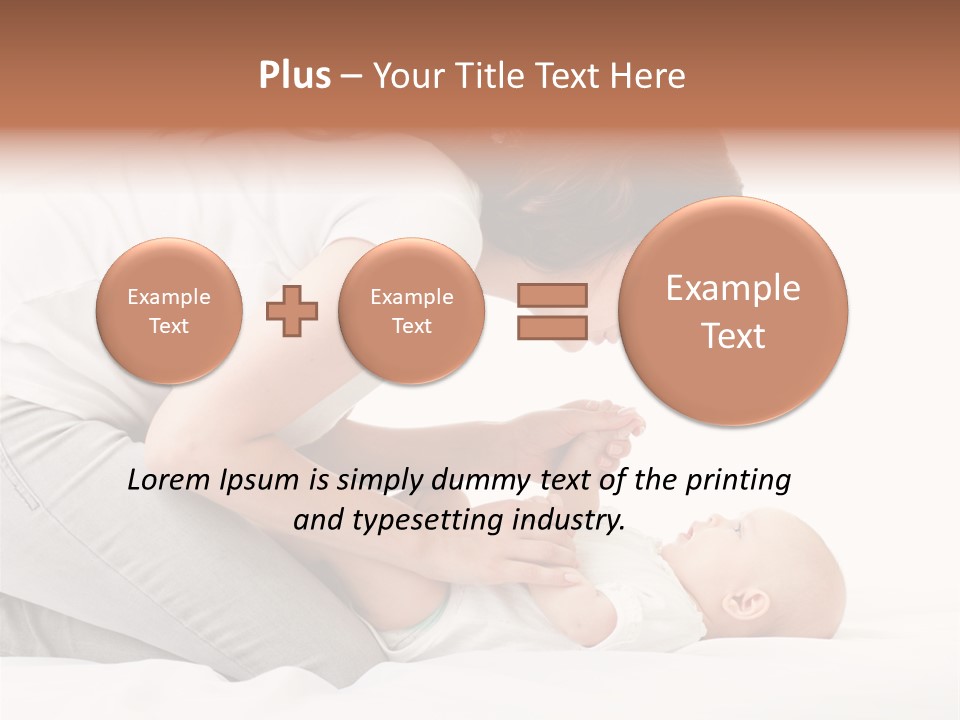 White Touch Girl PowerPoint Template