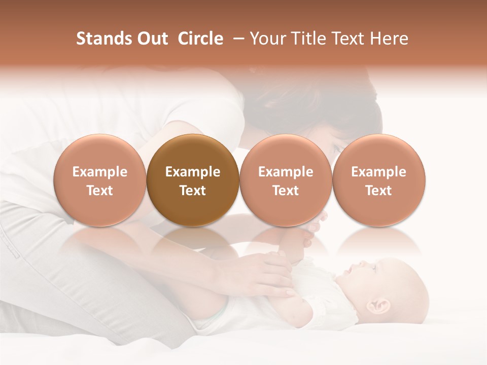 White Touch Girl PowerPoint Template