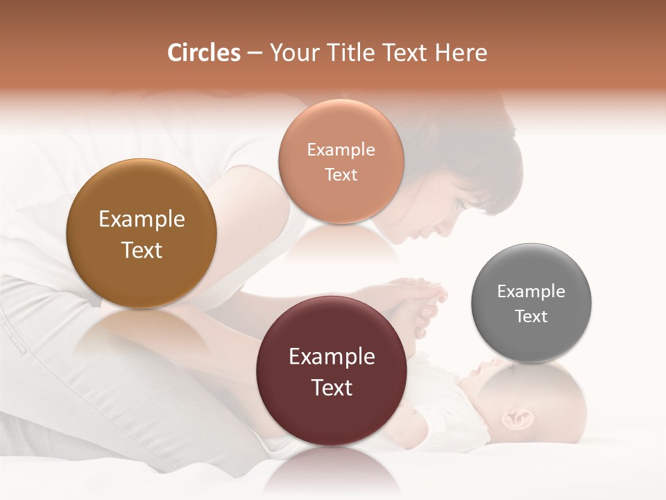 White Touch Girl PowerPoint Template