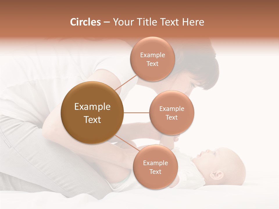 White Touch Girl PowerPoint Template